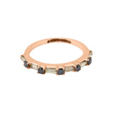 White and Black Diamond 18k White Gold Ring