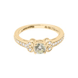 Trendy Precious Diamond Ring in 18k White Gold Gift For Her