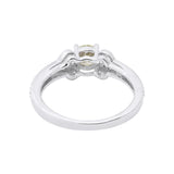 Trendy Precious Diamond Ring in 18k White Gold Gift For Her