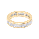 Handcrafted Natural Diamond 18k White Gold Band Ring