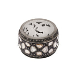 Natural Polki Diamond 925 Sterling Silver Rose Gold Plated Band Ring