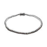 Natural Brown Diamond 925 Silver Designer Bracelet