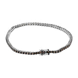 Natural Brown Diamond 925 Silver Designer Bracelet