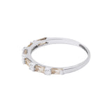 Classy Natural Diamond Band Ring In 18k White Gold