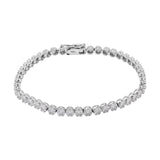 Designer Real Diamond 18K White Gold Bracelet