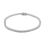 Natural Diamond 18k White Gold Bracelet