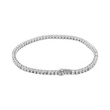 Natural Diamond 18k White Gold Bracelet