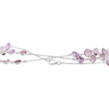 Natural Amethyst Gemstone 925 Sterling Silver Necklace