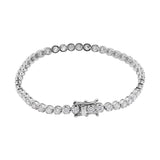 Designer Real Diamond 18K White Gold Bracelet