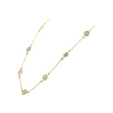 925 Sterling Silver Natural Sapphire Gemstone Necklace