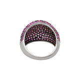 Designer Natural Ruby Gemstone 925 Sterling Silver Gold Plated Ring