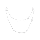 White Moonstone Gemstone 925 Sterling Silver Gold Plated Necklace