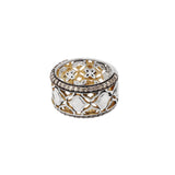 925 Sterling Silver Gold Plated Diamond Gold Plated Band