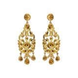 Elegant Polki Diamond 925 Sterling Silver Dangle Earring