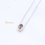 Natural Smoky Quartz Gemstone 925 Silver Necklace
