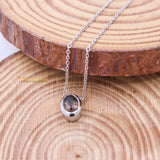 Natural Smoky Quartz Gemstone 925 Silver Necklace