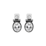 Natural Cubic Zircon 925 Silver Gold Plated Designer Stud Earring