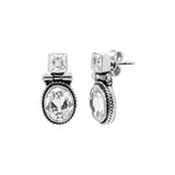 Natural Cubic Zircon 925 Silver Gold Plated Designer Stud Earring