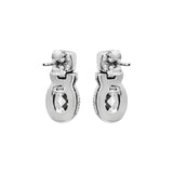 Natural Cubic Zircon 925 Silver Gold Plated Designer Stud Earring