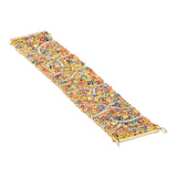 925 Sterling Silver Multi-Sapphire and Diamond Bracelet