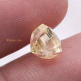 Natural Yellow Sapphire Square Shaped Faceted Gemstone 10X9mm Healing Loose Gemstone For Making Jewelry