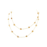 925 Sterling Silver Natural Citrine Gemstone Designer Necklace