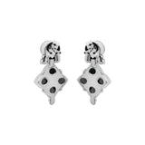 Natural Pearl and Black Onyx Gemstone 925 Sterling Silver Gold Plated Earring