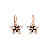 Designer Pearl 925 Silver Gold Plated Floral Earring