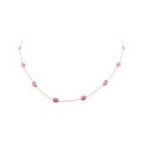 Natural Ruby Gemstone 925 Sterling Silver Necklace