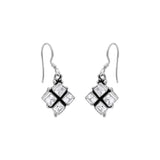 Cubic Zircon Handmade 925 Sterling Silver Drop Earring