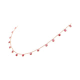 Natural Round Cut Ruby Gemstone 925 Sterling Silver Necklace For Gift