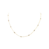 925 Sterling Silver Moonstone Gemstone Gold Plated Necklace
