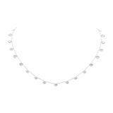 Natural Blue Topaz Gemstone 925 Sterling Silver Necklace