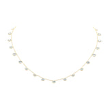 Natural Blue Topaz Gemstone 925 Sterling Silver Necklace