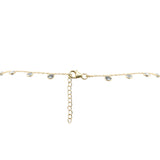 Natural Blue Topaz Gemstone 925 Sterling Silver Necklace