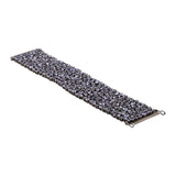 Natural Tanzanite Diamond 925 Sterling Silver Bracelet
