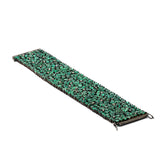 Natural Emerald and Diamond 925 Sterling Silver Bracelet