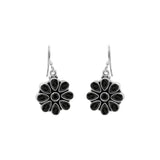 Designer Black Onyx 925 Silver Gold Plated Earring