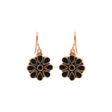 Designer Black Onyx 925 Silver Gold Plated Earring