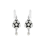 Handmade Natural Pearl 925 Silver Gold Plated Earring