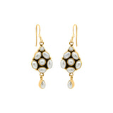 Handmade Natural Pearl 925 Silver Gold Plated Earring