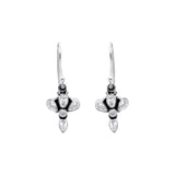Natural White Topaz Gemstone 925 Sterling Silver Gold Plated Earring Pendant Set