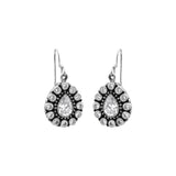 Designer Natural White Topaz Gemstone 925 Sterling Silver Gold Plated Earring
