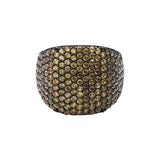 Yellow Sapphire Gemstone 925 Sterling Silver Designer Gold Plated Ring