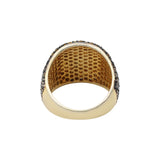 Yellow Sapphire Gemstone 925 Sterling Silver Designer Gold Plated Ring