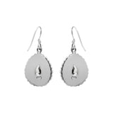 Designer Natural White Topaz Gemstone 925 Sterling Silver Gold Plated Earring