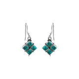Natural Turquoise Gemstone 925 Sterling Silver Gold Plated Gold Plated Earring