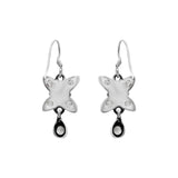 925 Sterling Silver Natural White Topaz Gemstone Gold Plated Earring