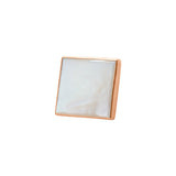 Mother Of Pearl 9k Yellow Gold Pendant With Chain