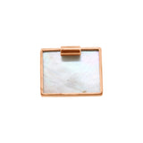 Mother Of Pearl 9k Yellow Gold Pendant With Chain